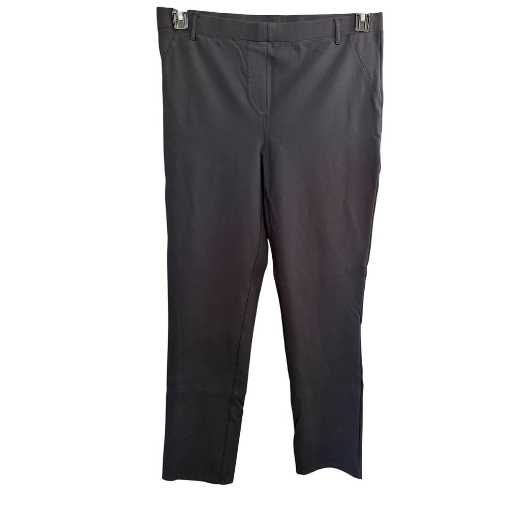 Quince Ultra-Stretch Ponte Straight Leg Pants Black XL Tall Professional Work